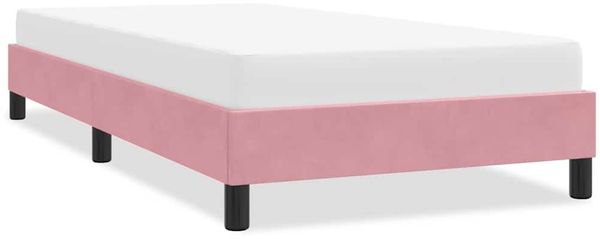 vidaXL Bettgestell ohne Matratze Rosa 90x220 cm Samt 4101390