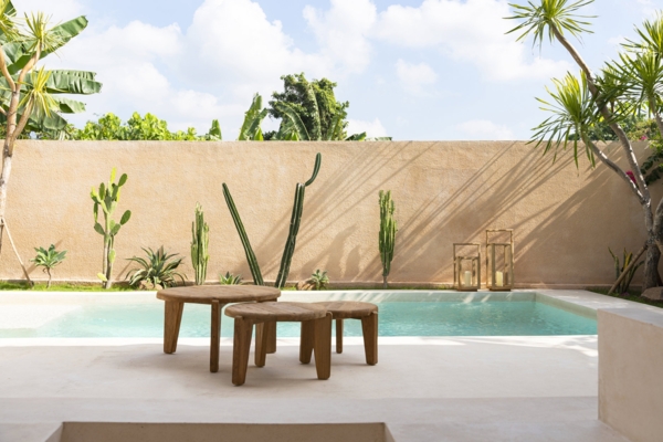 Der Wabi Sabi Couchtisch - S - im Freien - Natürlich - 50x50x35cm Bild 2