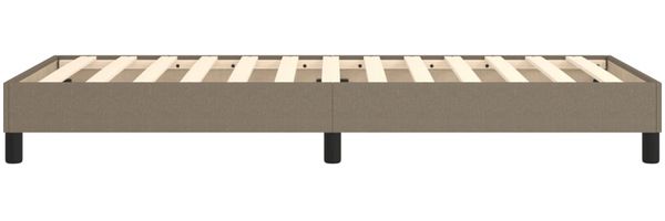 vidaXL Polsterbett, Stoff, 25,0 cm, Taupe, 80x200 cm, mit Lattenrost, Schwarz Bild 6
