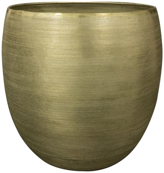 Ter Steege Blumentopf aus Aluminium, neu, Grün-Grün, Durchmesser 42 cm, Höhe 41 cm, Öffnung 38 cm