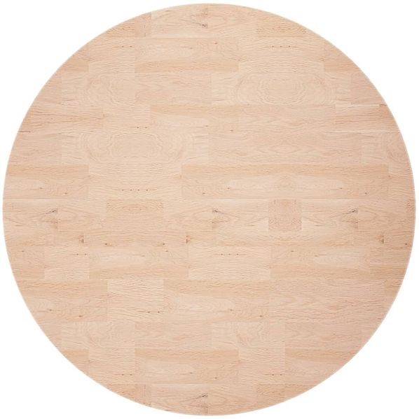vidaXL Runde Tischplatte Ø80x2,5 cm Unbehandeltes Massivholz Eiche 342905 Bild 2