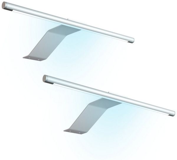 kalb Aufbauleuchte LED Aufbauleuchte 340x170 mm Schrankleuchte 12VDC silbergrau flach 4W