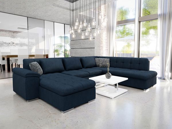 Ecksofa Niko Bis Premium (Farbe: Maya 09 + Corbett 78, Seite: Links)