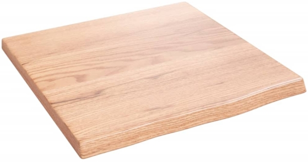 vidaXL Wandregal Hellbraun 40x40x2 cm Massivholz Eiche Behandelt 363629