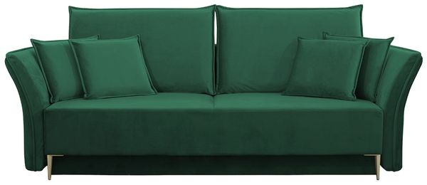 Schlafsofa Mokoli (Farbe: Tiffany 10, Füße: Gold) Bild 2