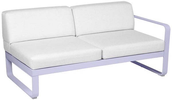 Bellevie Lounge 2-Sitzer Modul D1 Marshmallow 81 Grauweiß Rechts