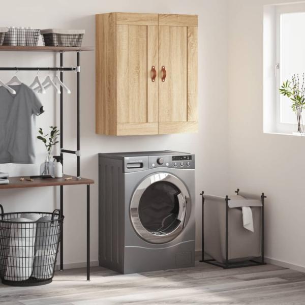 vidaXL Wandschrank Sonoma-Eiche 69,5x34x90 cm Holzwerkstoff 830359