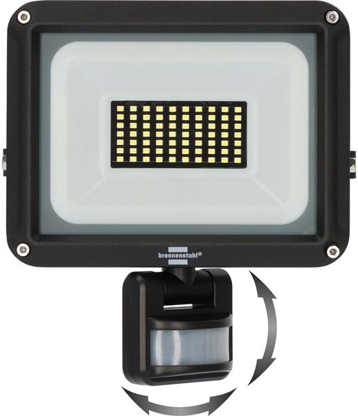 Brennenstuhl LED Strahler JARO 4060 P (LED Wandstrahler für außen IP65, 30W, 3450lm, 6500K, mit Bewegungsmelder und Dämmerungssensor)