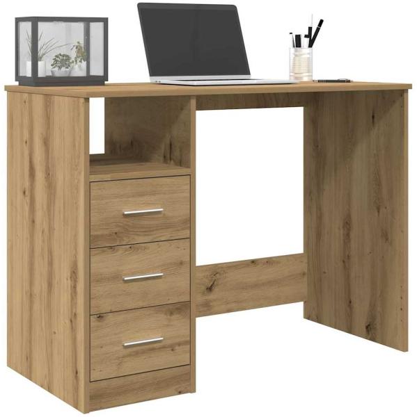 vidaXL Schreibtisch Artisan-Eiche 102x76x50 cm Holzwerkstoff 855853