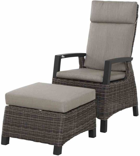 Siena Garden Loungehocker Corido SE Alu, Geflecht, inkl. Kissen Bild 6