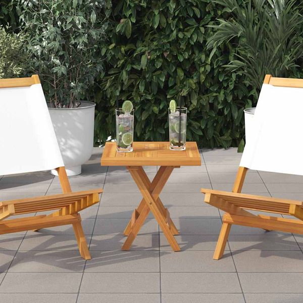 vidaXL Tischplatte Quadratisch 50x50x2,5 cm Massivholz Teak 316156