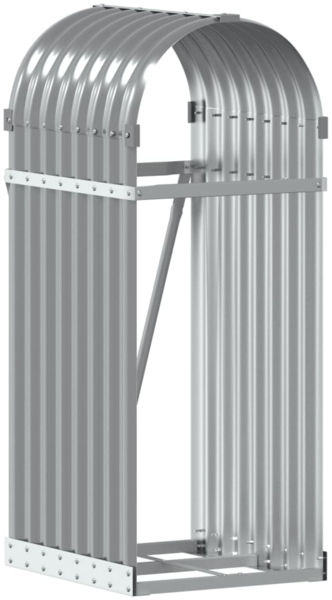 vidaXL Kaminholzunterstand Hellgrau 40x45x100 cm Verzinkter Stahl 364547