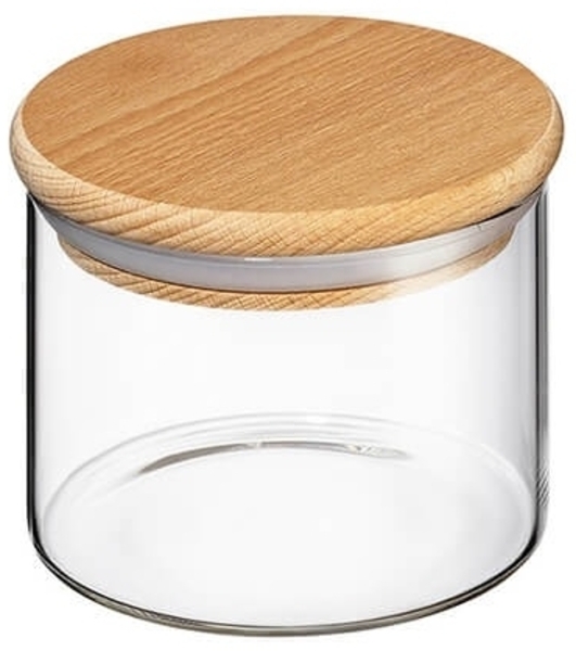Vorratsglas mit Holzdeckel 350 ml