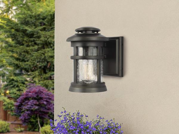 LED Ultra Wetter & Salzluft resistente Außen Laterne, Bronze Höhe 23cm