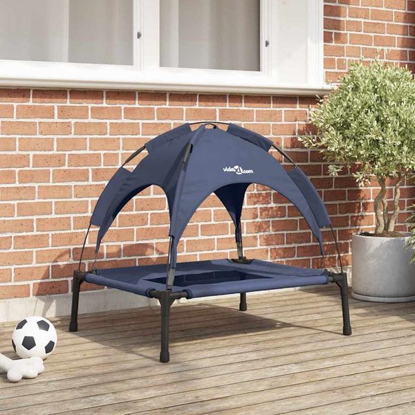 vidaXL Hundebett Marineblau 92 x 77 x 82,5 cm Stahl 42008179