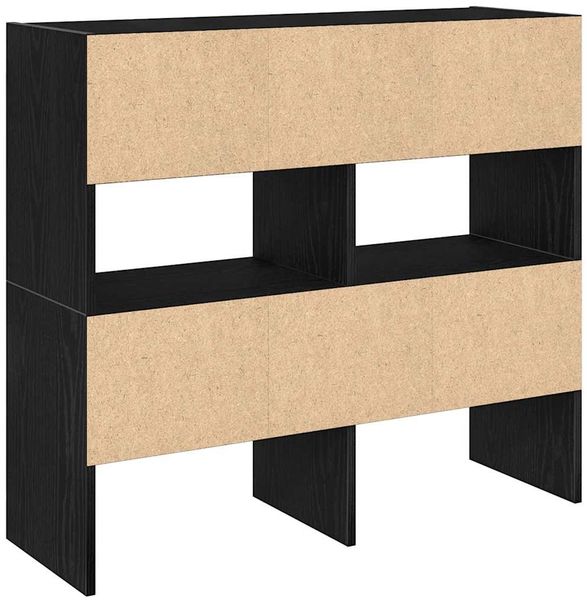 vidaXL Schuhregale 2 Stk. Stapelbar Schwarz Eichen-Optik 89,5x30x40 cm 858842 Bild 6