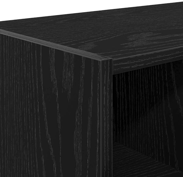 vidaXL Schuhregale 2 Stk. Stapelbar Schwarz Eichen-Optik 89,5x30x40 cm 858842 Bild 7