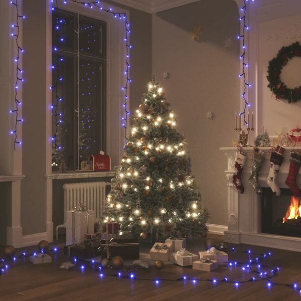 vidaXL LED-Lichterkette mit 150 LEDs Blau 15 m PVC 343200