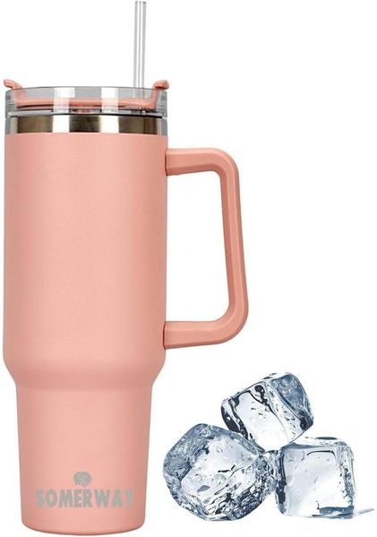 Somerway 1182ml 40oz Kaffeebecher to Go Vakuum Isolierbecher Pink