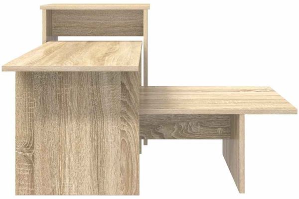 Konsolentisch, Beistelltisch, Konsole Sonoma-Eiche 91,5 x 35 x 38,5 cm Holzwerkstoff Bild 6