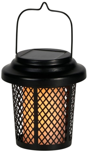 Northpoint LED Gartenleuchte Solarleuchte Dämmerungssensor 120cm wetterfest Flammeneffekt