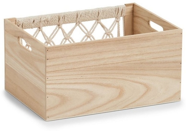 Zeller Present Aufbewahrungskorb Aufbewahrungskiste "Boho, Holz, 35 x 25 x 18 cm Bild 2
