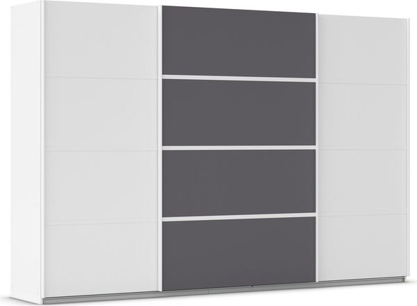 OTTO home Kleiderschrank Mehrzweckschrank Aktenschrank Möbel Mietswohnung Schlafzimmer AVOLA (3 verschiedene Ausstattungen BASIC/CLASSIC/PREMIUM (inkl. SOFT-CLOSE) mit eleganten Zierleisten in Chrom, Schwarz oder Weiß MADE IN GERMANY