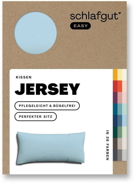 Schlafgut 'Easy' Kissenbezug, Jersey, Blue Light, 40x80 cm