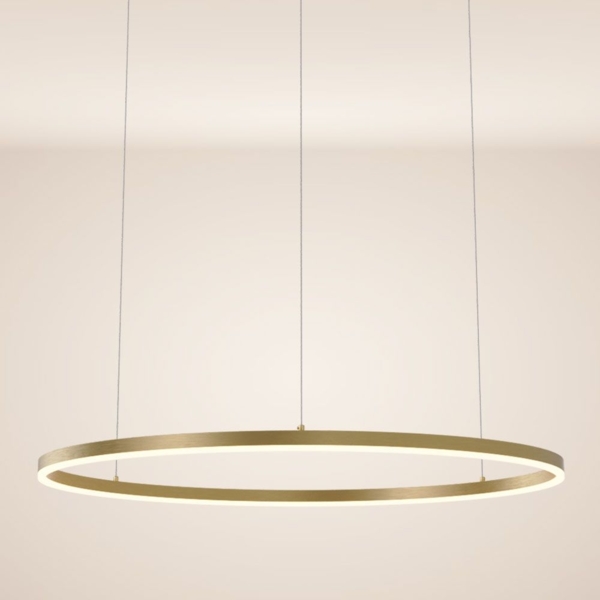 s.luce LED Ring Pendellampe Ø 100cm Gold