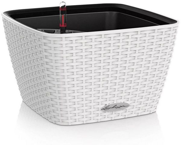 LECHUZA Pflanzgefäß BACINO Cottage ALL-IN-ONE 30x30 cm Weiß 446102