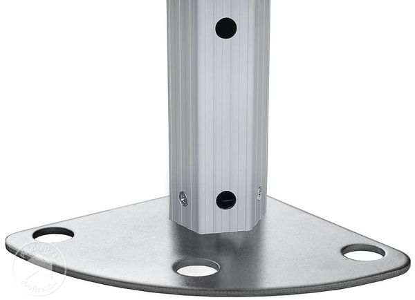 3x3 m Faltpavillon PROFESSIONAL Alu 40mm, Seitenteile mit Sprossenfenstern, blau Bild 6