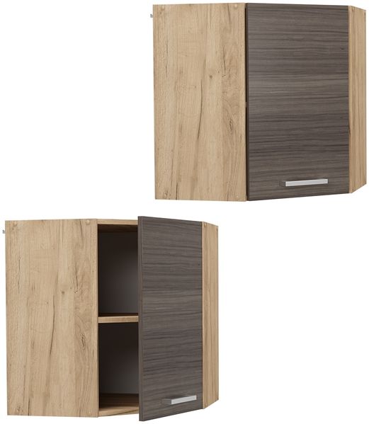 Eckhängeschrank R-Line Edelgrau 57 cm Vicco Bild 5