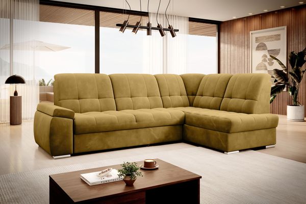 Wohnideebilder Sado Gelb Couchgarnitur CO-SAD-RT-45LO