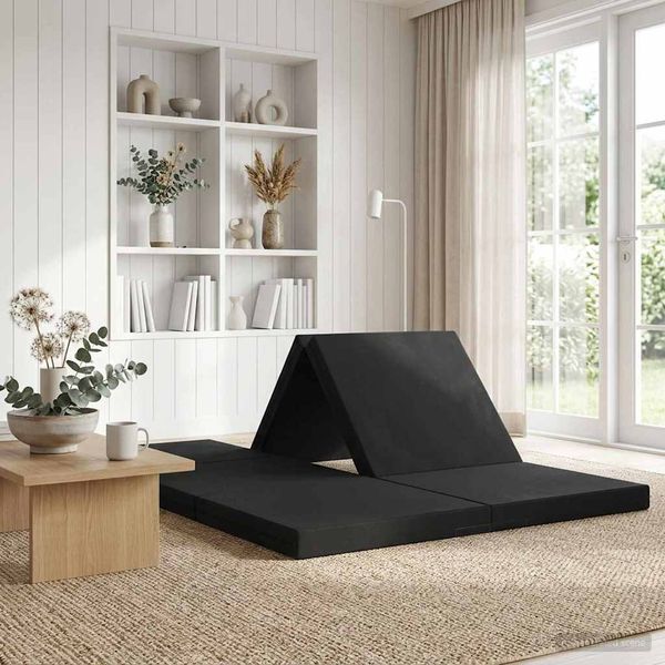 vidaXL Klappsofa Bett 140 x 67 x 45 cm Schwarz 900279