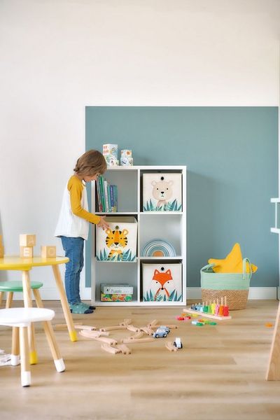 Zeller Present Aufbewahrungsbox Animals (Set, 3 St), Vlies, faltbar, verschiedene Tiermotive