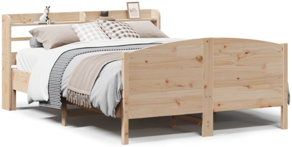 vidaXL Massivholzbett ohne Matratze 120x200 cm Kiefernholz 3306969