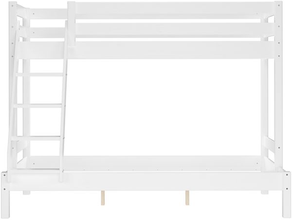 Doppel-Etagenbett 140x200 und 90x200 Erwachsenen-Stockbett Kiefer Massivholz weiß V-60.18W-09-14ohne Zubehör Bild 5