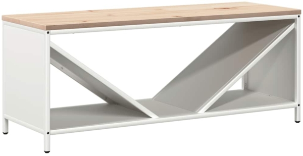 vidaXL Brennholzregal mit Holzplatte Weiß 100,5x35,5x40 cm 864256