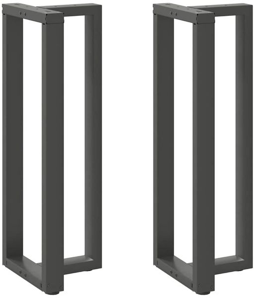 vidaXL Bartischbeine T-Form 2 Stk. Anthrazit 40x35x(110-111) cm Stahl 4013098