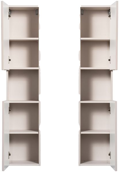 Hochschrank mit Regaleinsatz, kaschmir und Eiche, NEWPORT-56-CASHMERE Bild 4