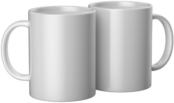 Cricut Keramikbecher-Rohling | 2 Stück | 425 ml (15 fl. Oz) | Weiß