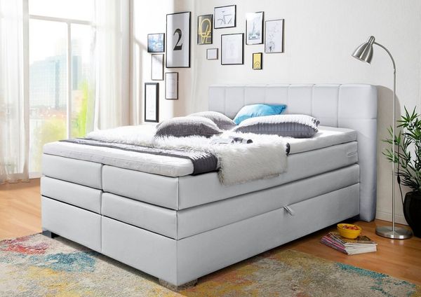 Home affaire Boxspringbett Airdrie, inkl. Bettkasten und Topper