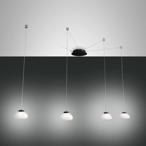FABAS LUCE No. 3547-49-102 Pendelleuchte Arabella 4-flammig Weiß mit Umlenker