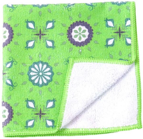Mikrofasertuch für die Küche – Perfekte Sauberkeit im Handumdrehen 30 x 30 cm Blumen 10 Stück
