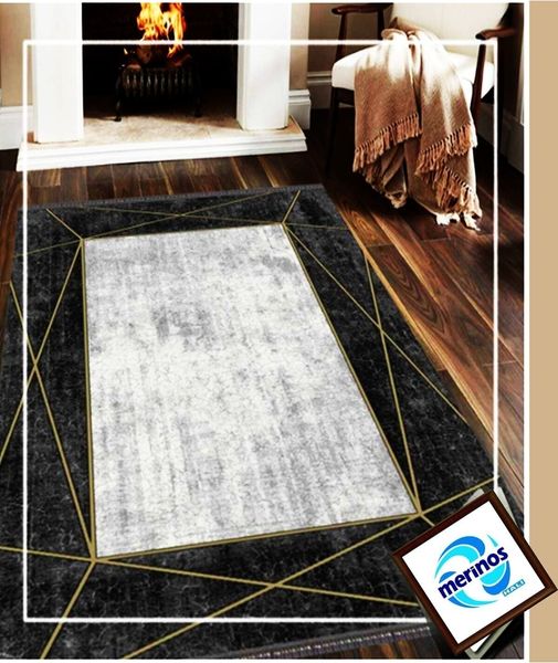 Rodin Dick Gewebter Teppich 200 x 290 cm Acryl Braun 88781404 [en. casa]