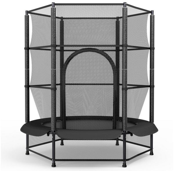 TLGREEN Gartentrampolin Ø 140cm bis 50 kg, Trampolin für Kinder,Kindertrampolin,Kleinkind-Trampolin