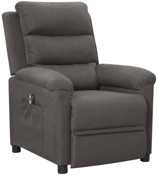 vidaXL Relaxsessel Elektrisch Dunkelgrau Stoff [3098964] Bild 2