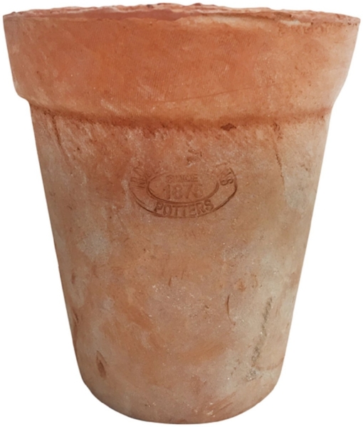 Aged Terracotta Blumen Topf "Long Tom"