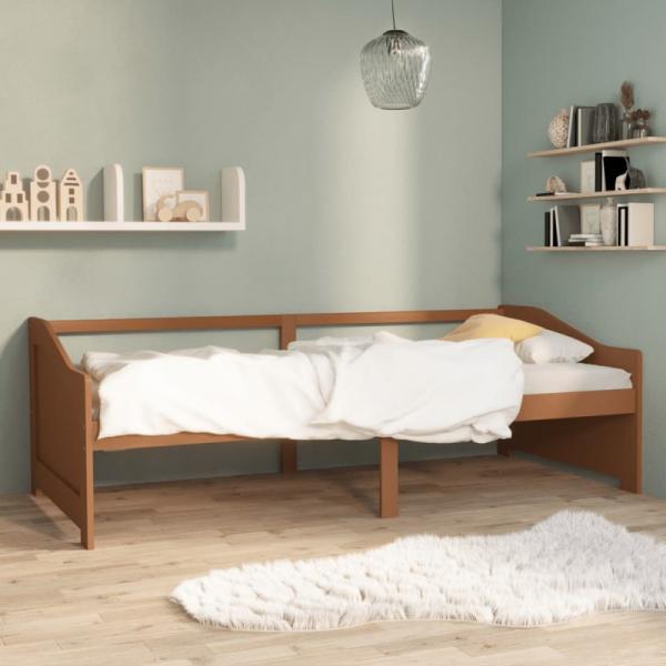 vidaXL Tagesbett 3-Sitzer Honigbraun Massivholz Kiefer 90x200 cm 322166