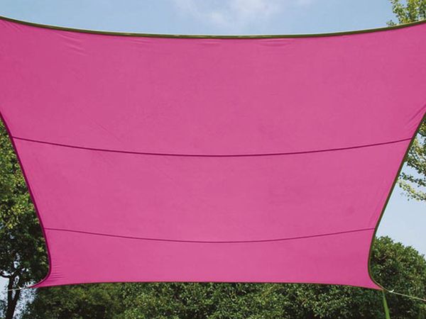 Sonnensegel Rechteckig 4x3m Pink - Sonnenschutzsegel für Balkon / Terrassensegel